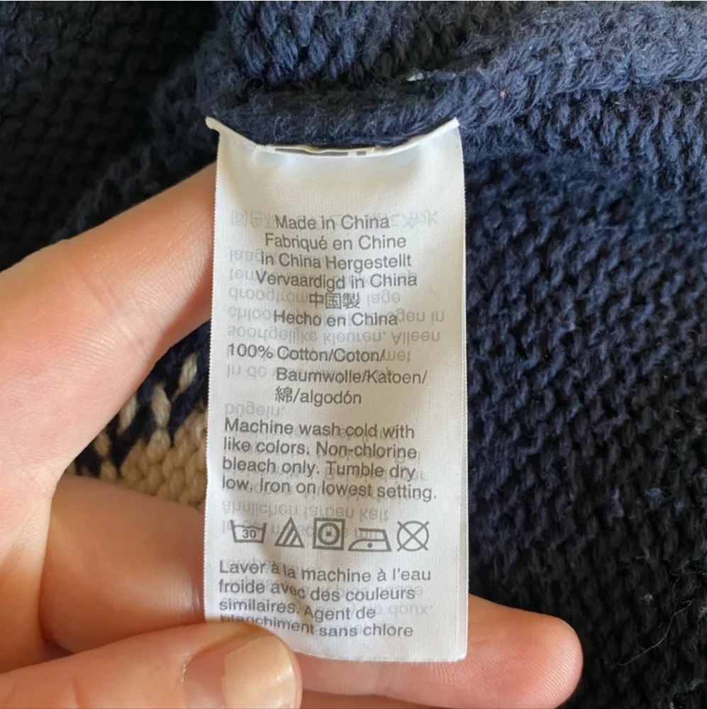 JCrew Vintage Cotton polka dot sweater- Small - Picture 7 of 7